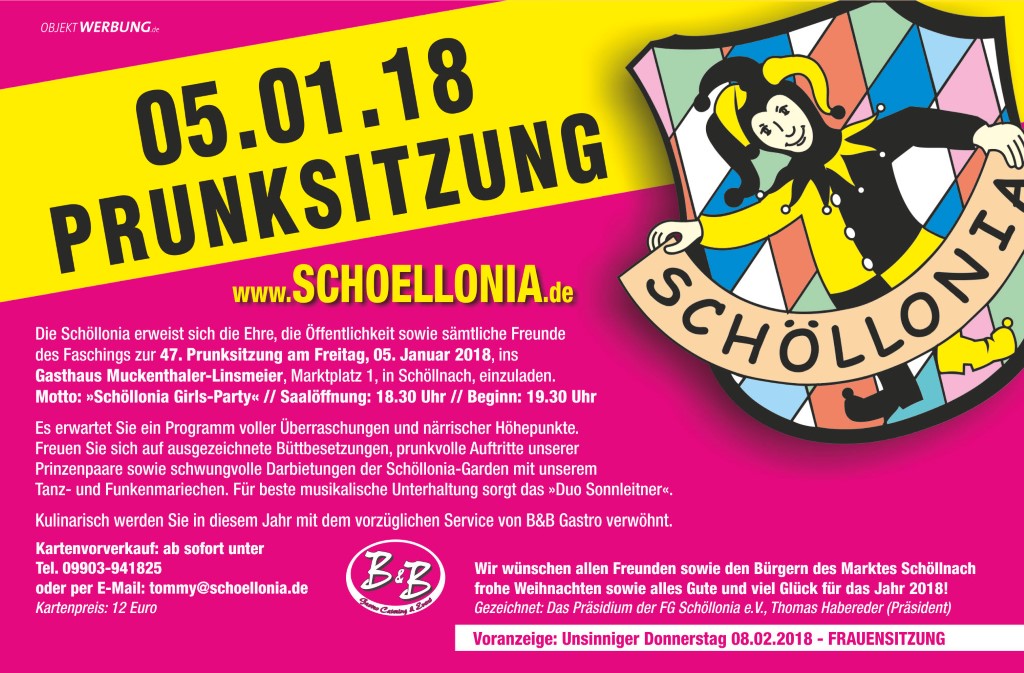 Purnksitzung 2018 Schöllonia