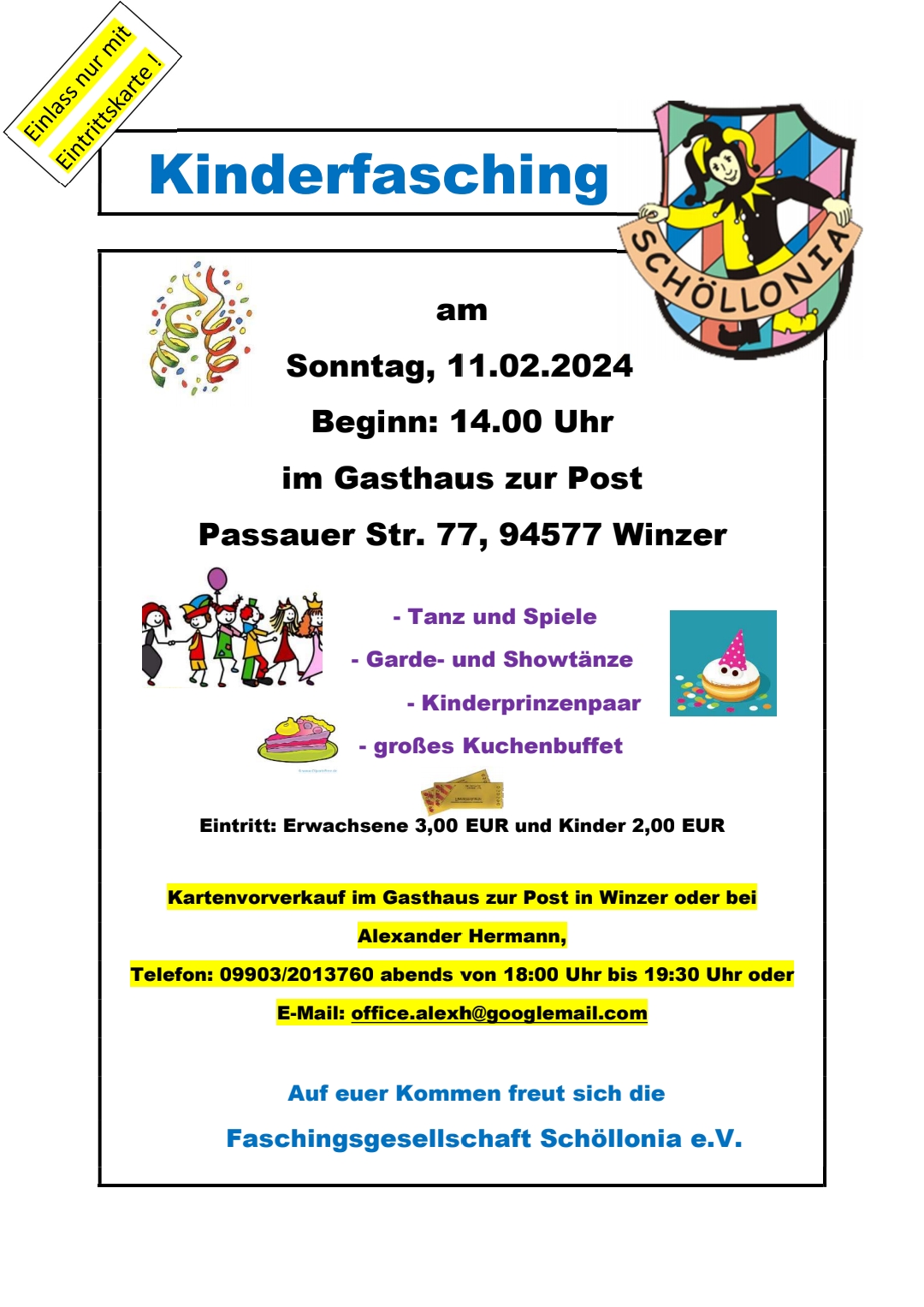 Kinderfasching 2024 Plakat 240128 163907